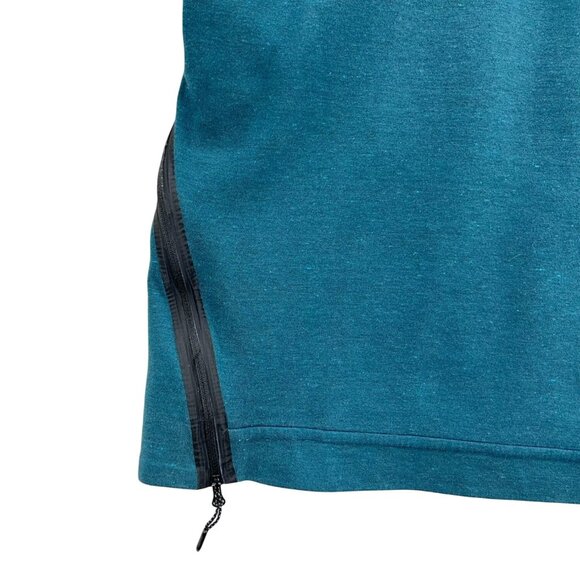 Nike Tech Fleece Teal Funnel Neck Sweatshirt Hoodie Medium - Picture 8 of 10